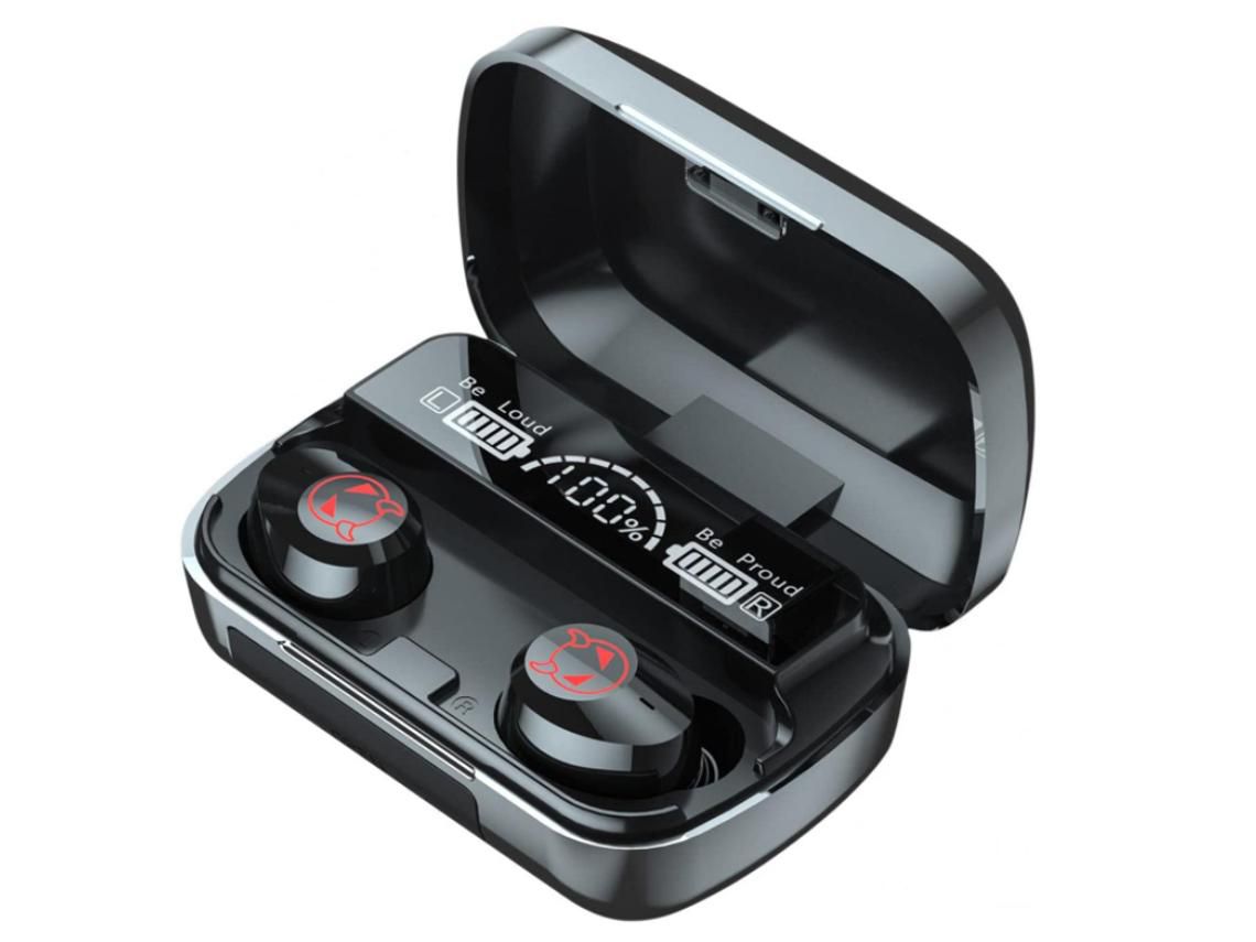 Enkers M23 Auriculares Bluetooth para Mujeres Hombres Auriculares Deportivos Bluetooth 5.1 Auriculares portátiles Caja de Transporte YIZHOOD