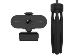 YIZHOOD Webcam 2K Full HD Cámara web con micrófono USB tapón cámara web cámara de vídeo para computadora PC Mac computadora mini cámara negro YIZHOOD