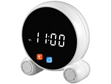 Mini Despertador Cámara Tuya Smart Life Batería Wifi Digital Inalámbrico Hd 1080P Detección de Movimiento Grabadora de Video Intercomunicador Video...