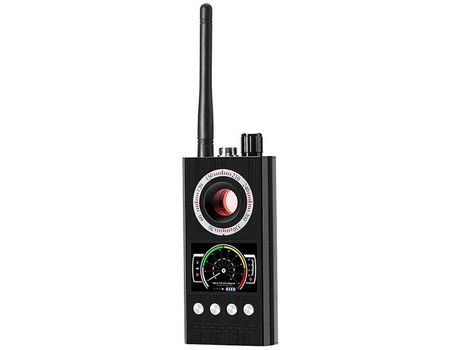 Detector antiespía Detector oculto Detector de cámara - Monitor multifuncional de señal antiespía con rastreador de cámara oculta negro YIZHOOD