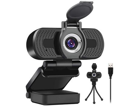 Webcam Videocámara 1080P Webcam USB con micrófono integrado Mini Plug and Play para PC de escritorio portátil para transmisión de conferencias Live...