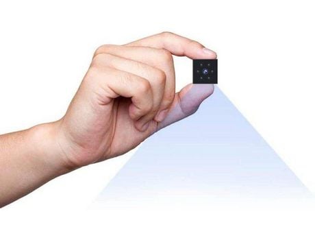 Mini cámara de vigilancia HD 1080P para interiores / exteriores - pequeña cámara magnética integrada Nanny Cam con detección de movimiento (negro) ...