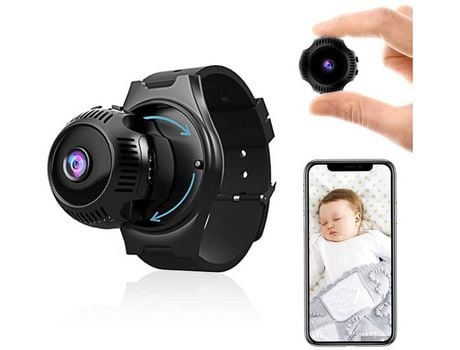 Mini cámara de vigilancia HD 1080P Wifi cámara de seguridad portátil inalámbrica para el hogar con visión nocturna y alarma de detección de movimie...