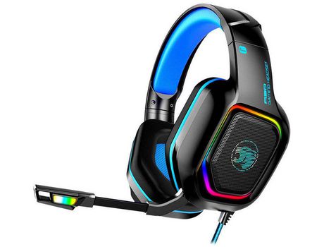 Auriculares para juegos Enkers A30 para Ps4 Ps5 Xbox One Pc auriculares con cable con micrófono con cancelación de ruido luz Rgb F YIZHOOD