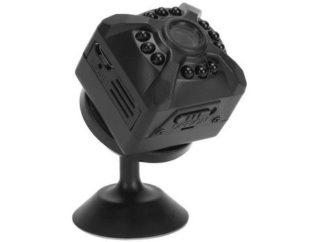 Mini cámara de seguridad de intención cámara CCTV gran angular 1080O HD Wifi cámara deportiva con función de visión nocturna negro YIZHOOD