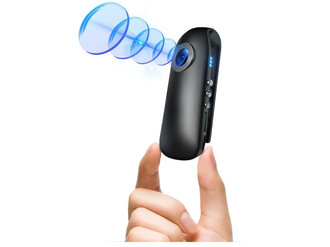 Mini Cámara Espía 1080P Full HD con Tarjeta de Memoria de 64Gb Cámara Corporal Portátil Premium con Detección de Movimiento Negra YIZHOOD