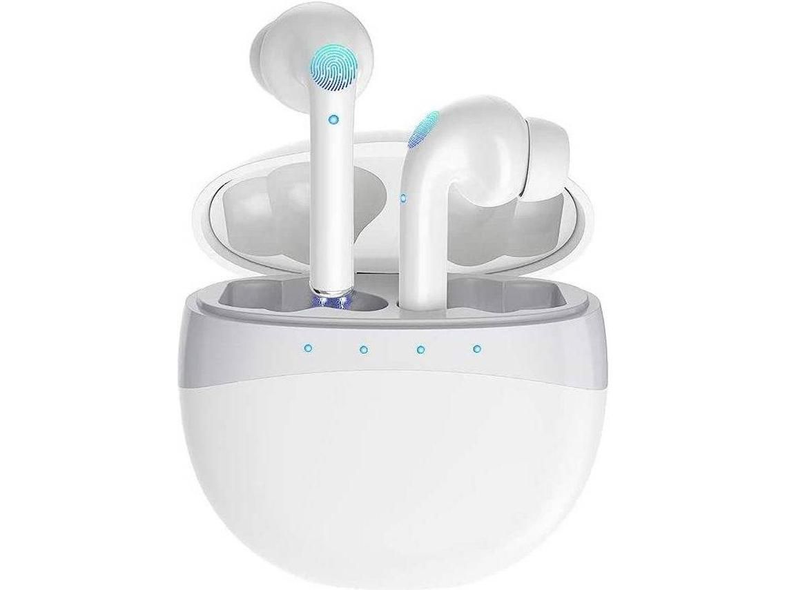 Auriculares Bluetooth 5.0 Auriculares inalámbricos con estuche de carga portátil TWS Control táctil Estéreo de alta fidelidad Emparejamiento YIZHOOD