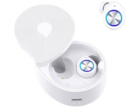 Auriculares Bluetooth, Auriculares Bluetooth 5.0 Auriculares inalámbricos TWS Auriculares ligeros impermeables con microfonos CVC 8.0 Auricu YIZHOOD