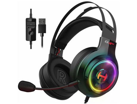 Auriculares para juegos G4 Te para Pc Ps4 7,1 auriculares para juegos con sonido envolvente con micrófono con cancelación de ruido auriculares USB ...