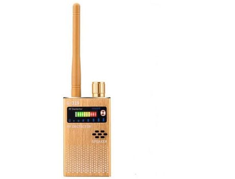 Detector de señal Rastreador de señal inalámbrico para escuchar con oído G319 Pin Cámara Detector espía Lista de dispositivos de escucha Amarillo Y...