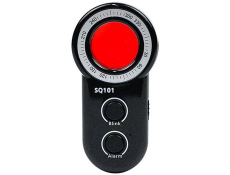 Detector inalámbrico antiespía Rf para cámara oculta Detector de señal antiespía Buscador de rastreador de lentes Gsm Sensibilidad ajustable Negro ...