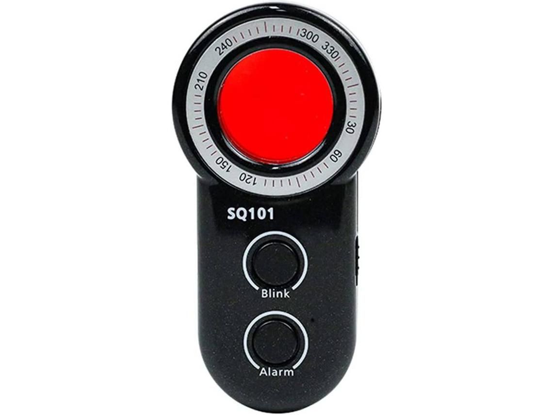 Detector inalámbrico antiespía Rf para cámara oculta Detector de señal antiespía Buscador de rastreador de lentes Gsm Sensibilidad ajustable Negro YIZHOOD