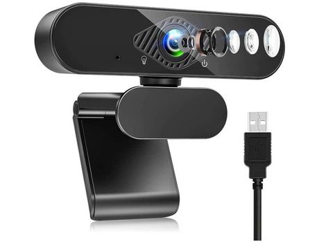 YIZHOOD Cámara web Full HD 1080P para PC/Mac/Laptop/Macbook/Tablet Pc Webcam con micrófono Computadoras Cámara webNegro YIZHOOD