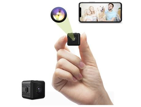 Mini cámara Cámaras de vídeo inalámbricas Aplicación profesional Wifi Cámara niñera Usuarios Cámaras HD Vídeo HD 1080P Negro YIZHOOD