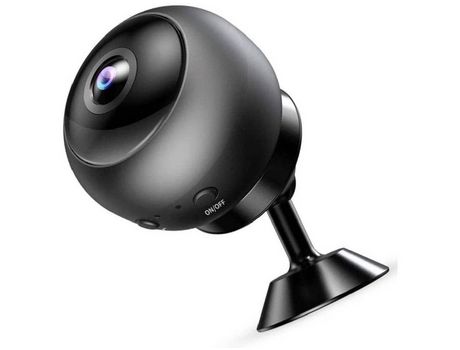 Mini cámara de red IP Wifi HD 1080P adecuada para visión nocturna de seguridad para el hogar al aire libre-128GbNegro YIZHOOD