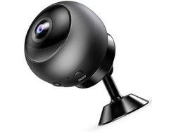 Mini cámara de red IP Wifi HD 1080P adecuada para seguridad en el hogar al aire libre visión nocturna-64GbNegro YIZHOOD