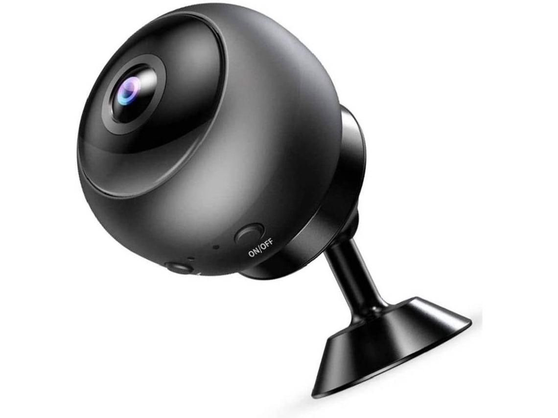 Mini cámara de red IP Wifi HD 1080P adecuada para seguridad en el hogar al aire libre visión nocturna-64GbNegro YIZHOOD