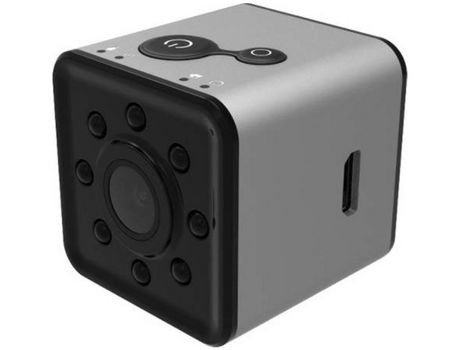 Mini cámara Wifi Full HD 1080P grabadora de vídeo impermeable visión nocturna gran angular de 155 grados Plata YIZHOOD