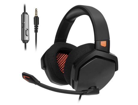 Auriculares estéreo para juegos con cancelación de ruido y controlador en línea para Ps4/Xbox 1/Pc negro YIZHOOD