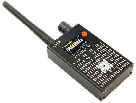 Detector de señal G318 Rastreador de señal Detector antiespías para cámaras inalámbricas de detección de radio de automóvil,Negro YIZHOOD