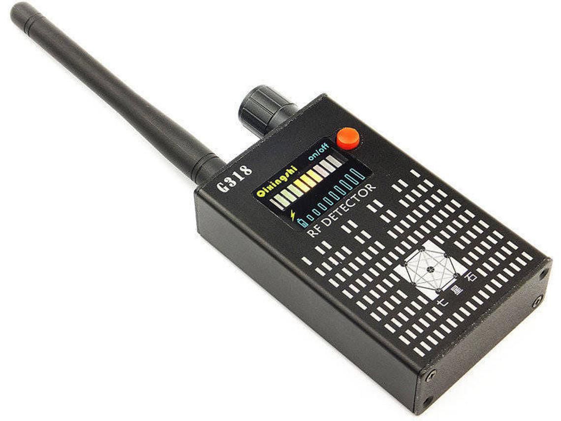 Detector de señal G318 Rastreador de señal Detector antiespías para cámaras inalámbricas de vehículos de detección universal,Negro YIZHOOD