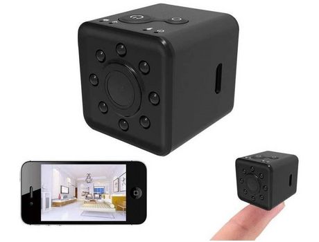 Cámara espía inalámbrica WiFi cámara oculta, HD 1080P Sport Mini DV Video Recorder Portable Security Surveillance Pocket Cam (Negro) YIZHOOD