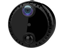 Mini cámara de vigilancia magnética Wifi con conexión Wifi Tiempo de espera extendido Ángulo de vigilancia de 140 grados Negro YIZHOOD