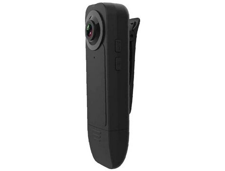 Mini cámara inalámbrica con grabadora de vídeo con clip ligero, cámara portátil 1080P con detección de movimiento, visión nocturna, color negro YIZ...