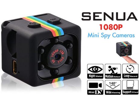 Mini cámaras espía ocultas Pequeña cámara de vigilancia de seguridad para el hogar inalámbrica portátil 1080P Hdnegro YIZHOOD