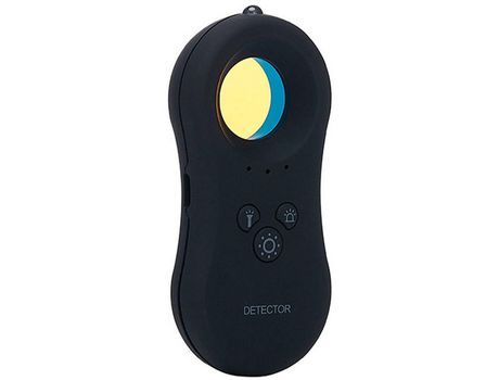 Detector Infrarrojo Antiespía Encuentra Rastreador De Cámara Oculta Alarma De Seguridad Para El Hogar,Negro YIZHOOD