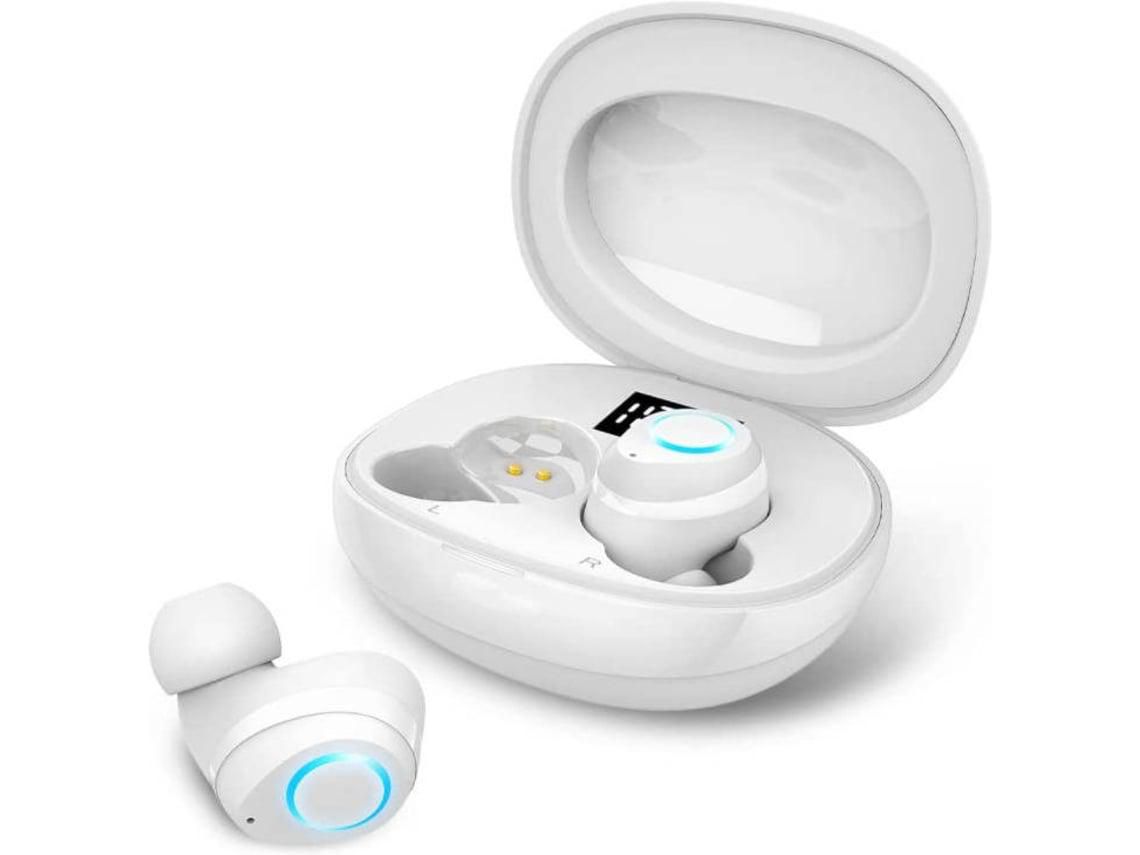 Enkers Auriculares inalámbricos con micrófono IP7 Impermeable Estéreo HiFi de graves profundos 30 horas de tiempo de reproducción Bueno YIZHOOD