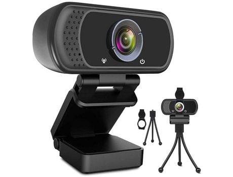 YIZHOOD Webcam HD 1080P Cámara Web USB Pc Webcam con Micrófono Computadora Portátil Escritorio Full HD Cámara Videonegro YIZHOOD