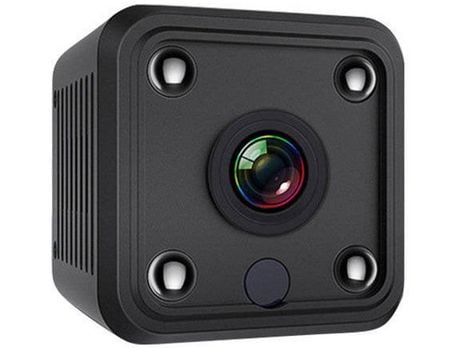 Mini cámara pequeña cámara de seguridad inalámbrica con audio, visión nocturna, movimiento, 1080p, HD, WiFi, cámara (negro) YIZHOOD