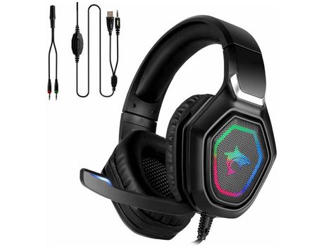 Auriculares estéreo superiores para juegos con micrófono Ps4 Pc Xbox One Auriculares estéreo para juegos Mac con YIZHOOD