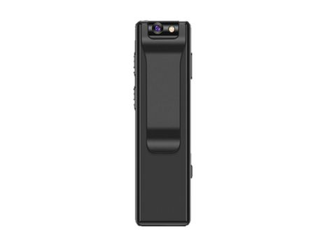 Mini cámara corporal 1080P cámara de vídeo de bolsillo portátil con clip/detección de movimiento negro YIZHOOD