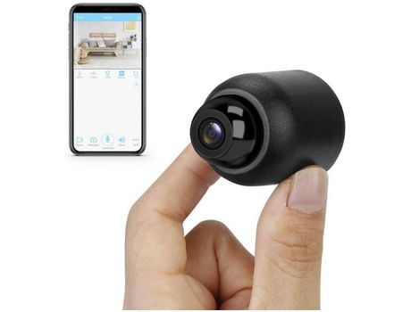 Cámara de vigilancia inalámbrica con resolución HD 1080 adecuada para tiendas al aire libreNegro YIZHOOD