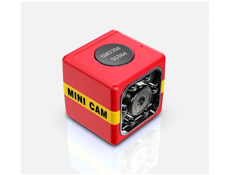 Mini cámara espía cámara de seguridad Full HD 1080P pequeña cámara doméstica portátil con visión nocturna y detección de movimiento rojo YIZHOOD...
