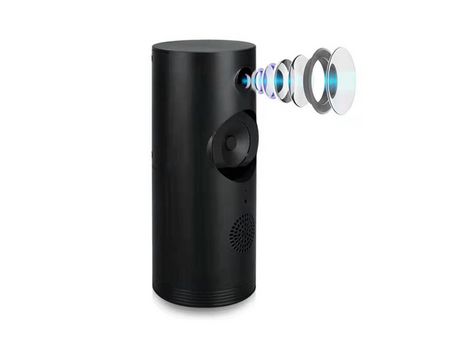 Cámara espía Altavoz Bluetooth inteligente HD 1080P Cámara de vigilancia de seguridad para el hogar con tarjeta de memoria 64G Negro YIZHOOD