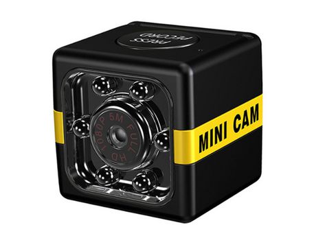 Mini cámara espía cámara de seguridad Full HD 1080P pequeña cámara doméstica portátil con visión nocturna y detección de movimiento negro YIZHOOD...