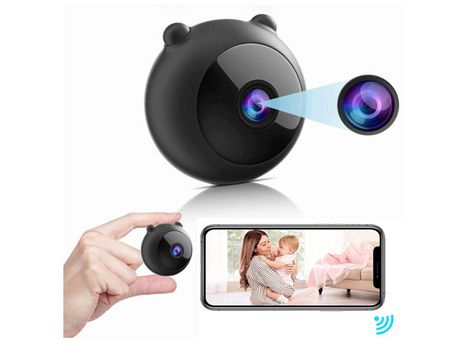 Cámara Oculta para Dormitorio Cámara Espía Oculta para El Hogar Cámara De Seguridad Interior Y Exterior Tarjeta De Memoria De 16 Gb Negra YIZHOOD