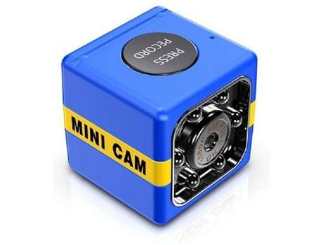 Mini cámara inalámbrica HD con visión nocturna Mini cámara espía oculta con detección de movimiento Grabadora de vídeo para coche familiarAzul YIZH...