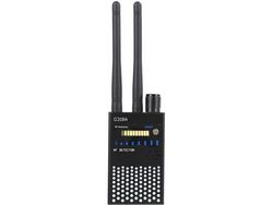 Detector antiespía, detector de señal móvil GPS Tracer Finder Escáner espía para detector de cámara oculta inalámbrica 110-220V negro YIZHOOD