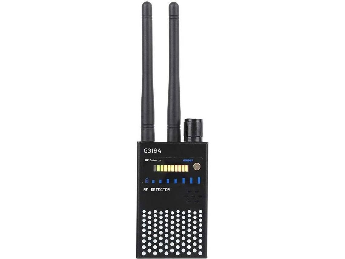 Detector antiespía, detector de señal móvil GPS Tracer Finder Escáner espía para detector de cámara oculta inalámbrica 110-220V negro YIZHOOD