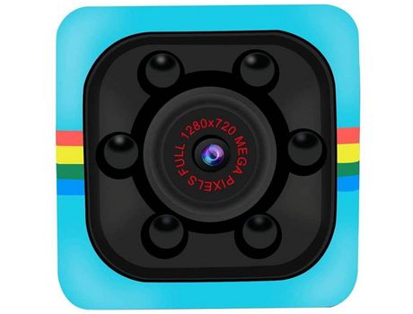 Sq11 Mini Oculto Inalámbrico 1080P Hd con Visión Nocturna y Detección de Movimientoazul YIZHOOD
