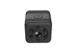 Mini cámara inalámbrica inteligente HD Wi-Fi visión nocturna detección de movimientoNegro YIZHOOD