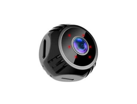 Cámara espía HD Wi-Fi Mini cámara de vigilancia interior Batería de larga duración Cámara de vigilancia inalámbrica Visión nocturna Negro YIZHOOD...