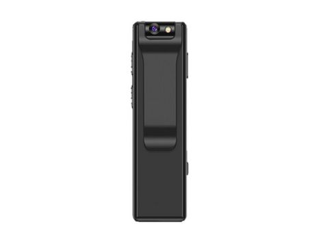 Mini cámara de detección de movimiento con cinturón de seguridad inalámbrico de visión nocturna-16GbNegro YIZHOOD