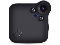 Mini cámara con memoria externa de hasta 64G adecuada para uso en interiores y exterioresNegro YIZHOOD