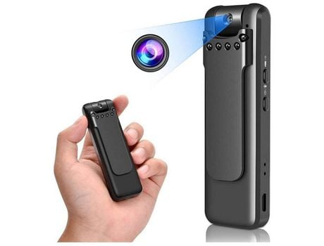 Mini cámara oculta inalámbrica 1080P con grabación Mini cámara de seguridad para el hogar y la oficinaNegro YIZHOOD