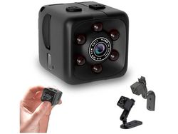 Mini cámara 1080P cámara de seguridad inalámbrica oculta para niñera y timbre con visión nocturna roja YIZHOOD